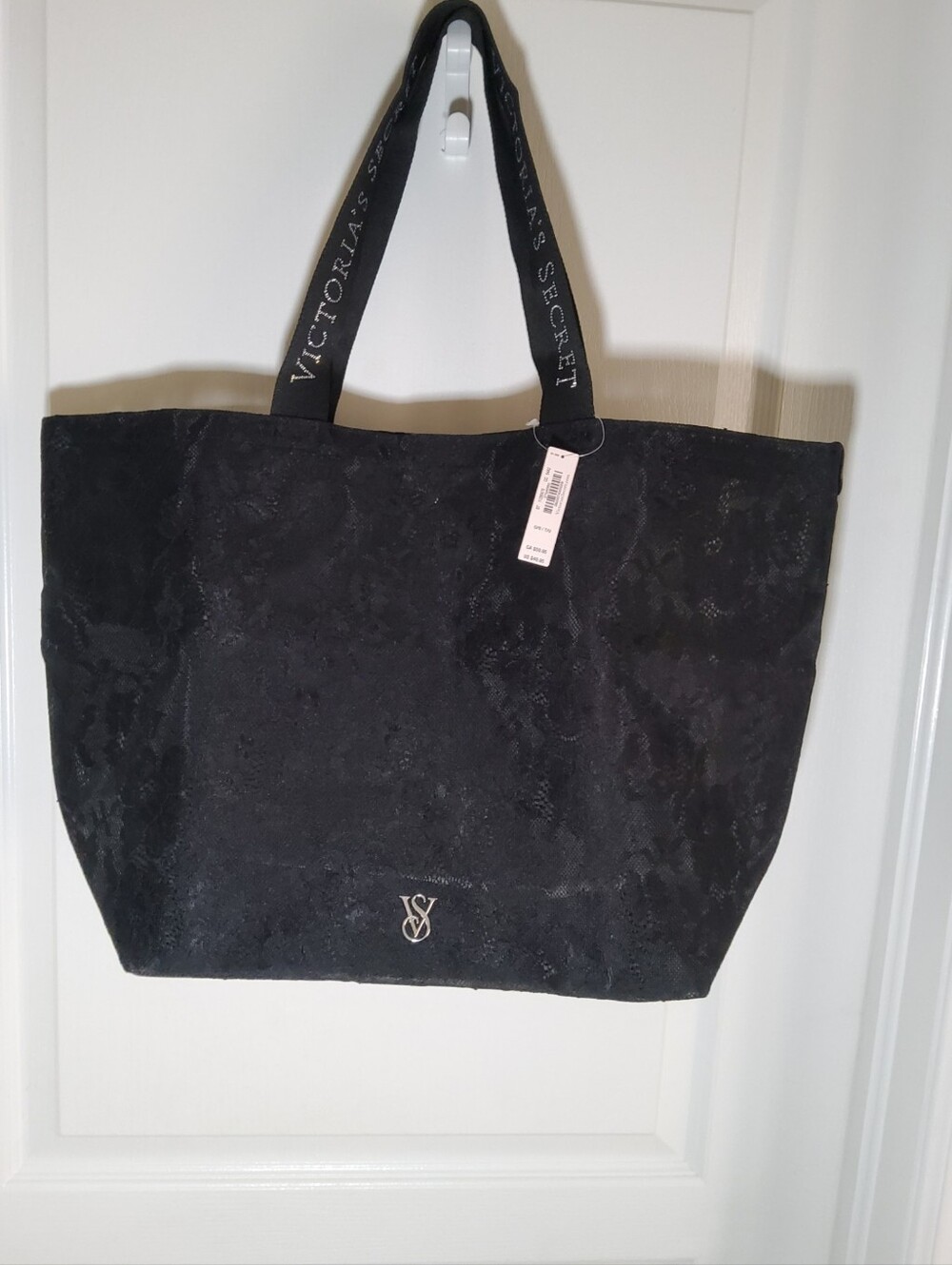 Victoria’s Secret Black Lace Tote Bag — NWT